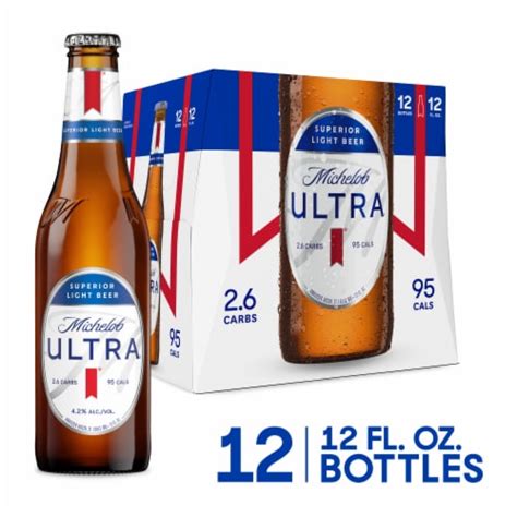 Michelob Ultra Superior Light Domestic Lager Beer, 12 bottle / 12 fl. oz - Fry’s Food Stores