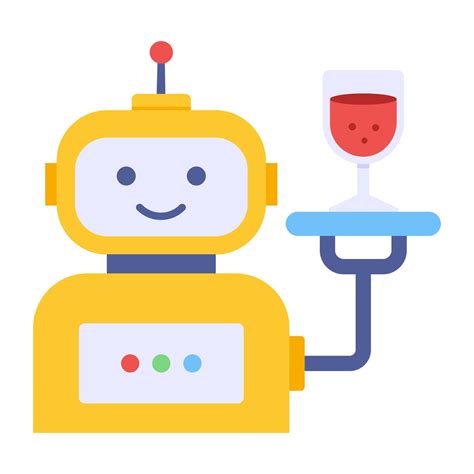 Modern design icon of robot waiter 8544457 Vector Art at Vecteezy