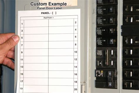 Circuit Breaker Label Template