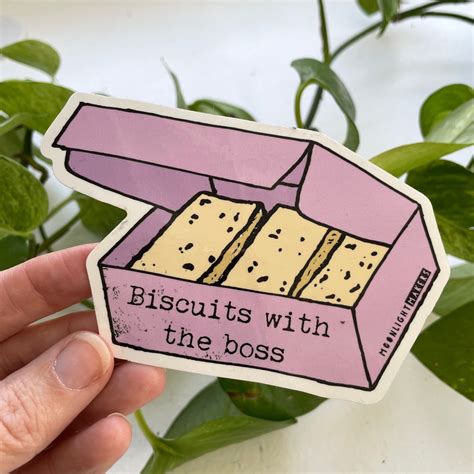 Biscuits With The Boss (Ted Lasso) - Die Cut Sticker