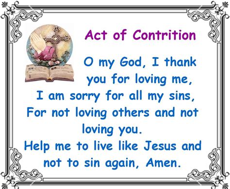 Act Of Contrition Prayer Kids | Kids Matttroy