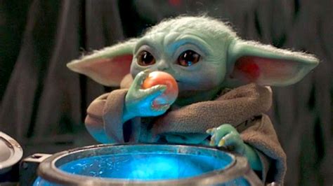 Images Of Baby Yoda Eating A Frog