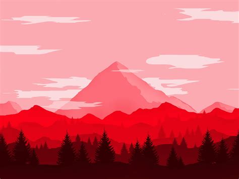 Red Mountains Minimalist 4k Wallpaper,HD Artist Wallpapers,4k Wallpapers,Images,Backgrounds ...