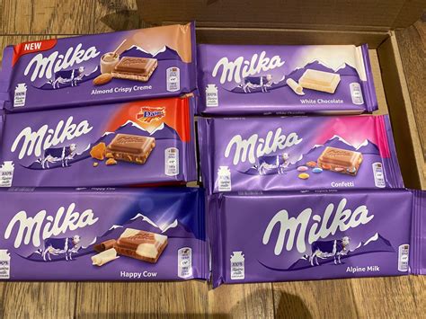 Milka Chocolate Letterbox Gift, Chocolate Selection, Daim, Confetti, White Chocolate, Alpine ...