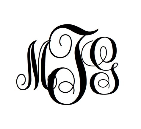 MonogramsByM: Free Monogram Font