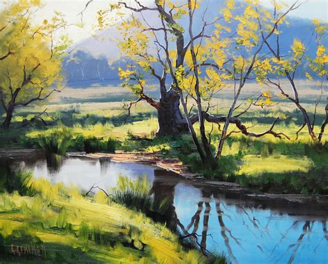 REALISTIC LANDSCAPE Painting Impressionist Oi Painting canvas