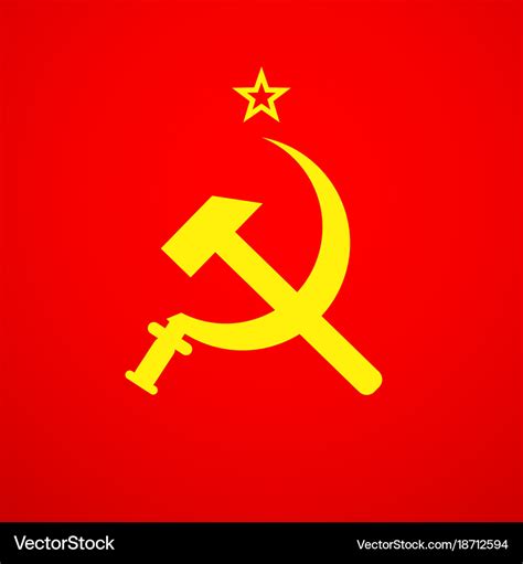 Ussr sickle and hammer soviet russia union symbol Vector Image