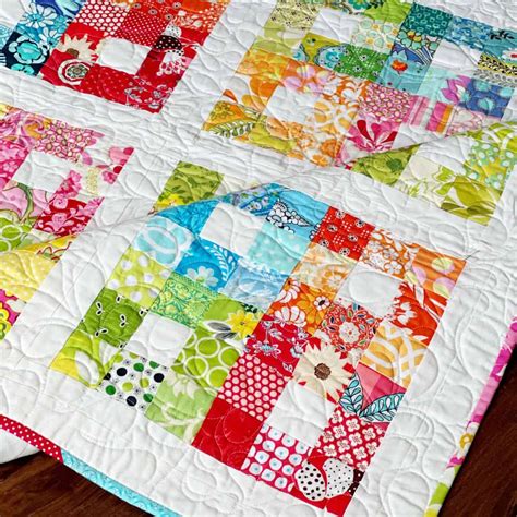 Scrappy Log Cabin Block Fun - A Quilting Life