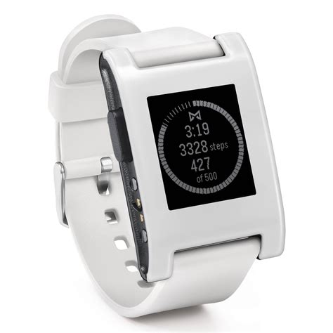 Pebble Smartwatch (Arctic White, Silicone Band) 301WH B&H Photo