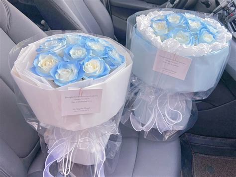 Ice sky blue Roses | Fresh Roses, Hobbies & Toys, Stationery & Craft, Flowers & Bouquets on ...