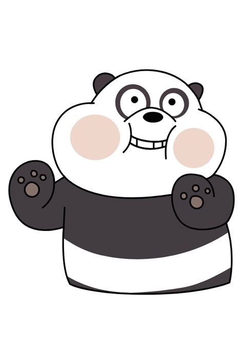 We Bare Bears Cute Panda Sticker | We bare bears, Bare bears, We bare ...