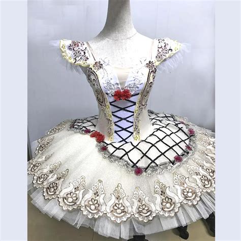 Italy Beige Raymonda Ballet Dance Costumes Dress for stage Flower Decoration,Stiff Tulle ...