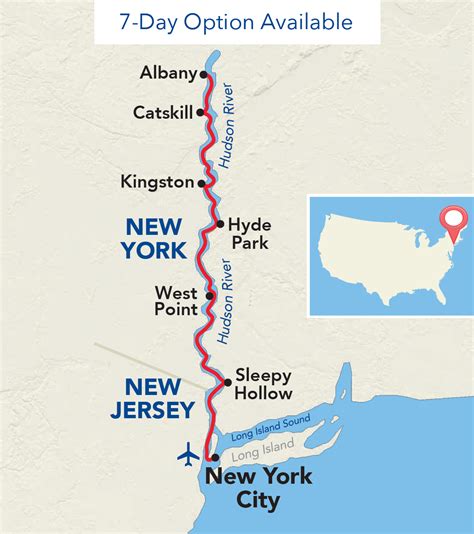 ACL-East-Coast-Hudson-River-Fall-Foliage-Itinerary-Map - Sunstone Tours & Cruises