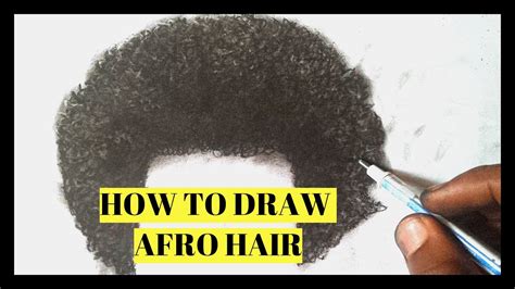 Curly Afro Hair Drawing