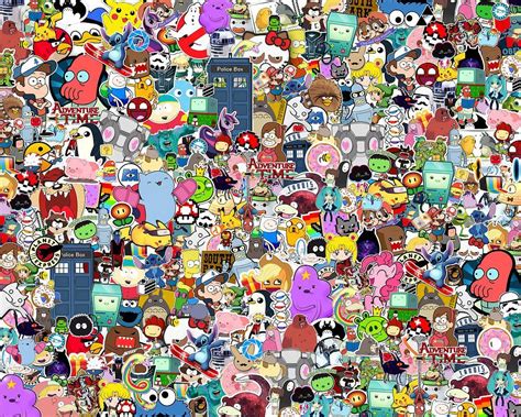 Cartoon Collage Wallpapers - Top Free Cartoon Collage Backgrounds - WallpaperAccess