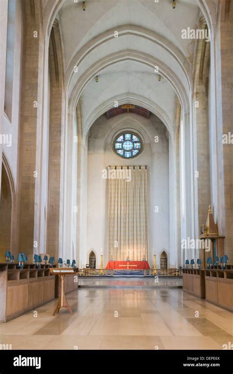 Interior of the Cathedral Church of the Holy Spirit, Guildford Cathedral, Guildford, Surrey ...