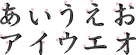 Hiragana Katakana Stroke Orders | Japanese Word Characters and Images