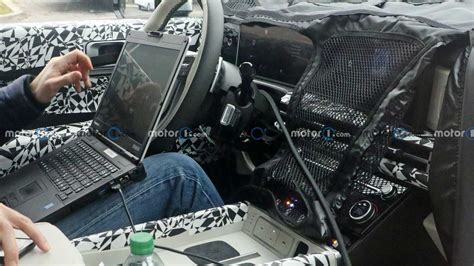 2024 Hyundai Santa Fe Interior Spy Photos Show Big Screen, Paddle Shifters