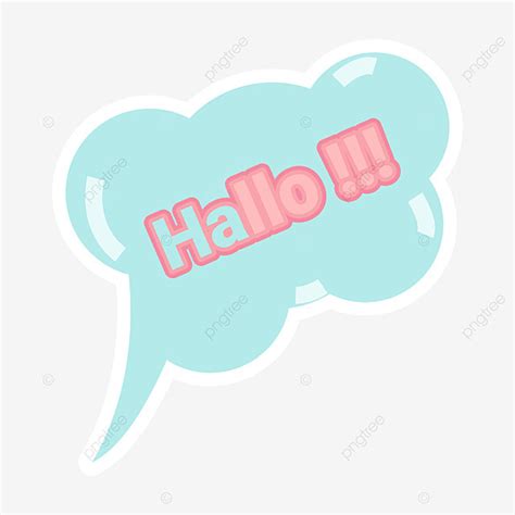 Hello Cute Communication Stickers, Hello, Cute, Communication PNG and ...