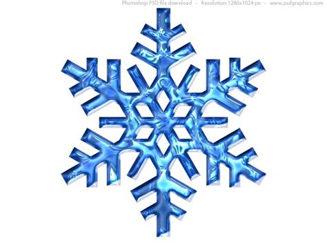 Blue snowflake icon (PSD) | PSDGraphics