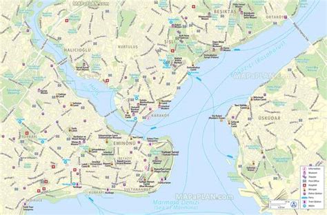 Istanbul City Map Printable