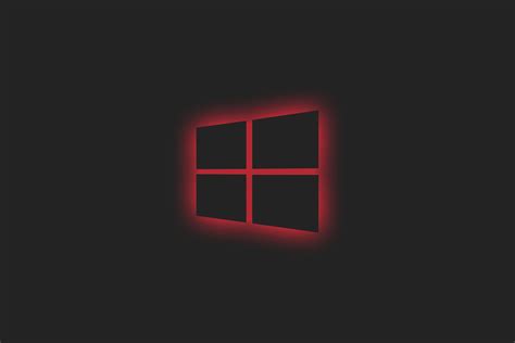 Windows 10 Logo Red Neon Wallpaper, HD Hi-Tech 4K Wallpapers, Images and Background - Wallpapers Den