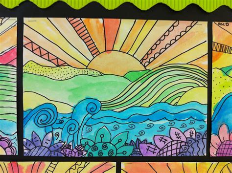 Apex Elementary Art: whimsical landscapes