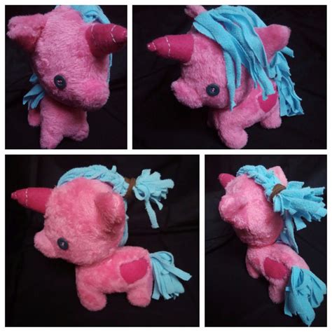 Pink fluffy unicorn by izzumi on DeviantArt