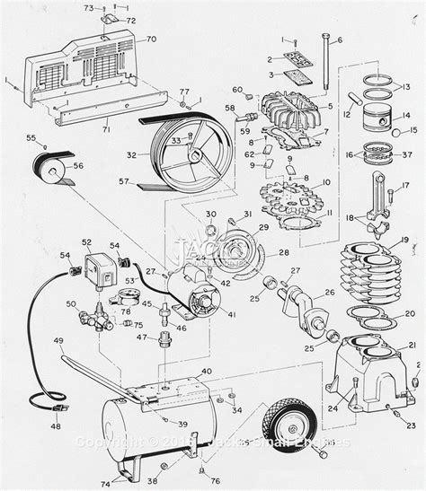 Campbell Hausfeld FL3307 Parts Diagram for Air-Compressor Parts