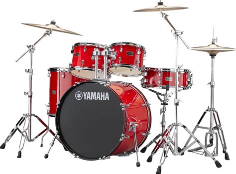 Yamaha Rydeen 22" Drum Kit & Cymbal Set in Hot Red - Andertons Music Co (With images) | Drum ...