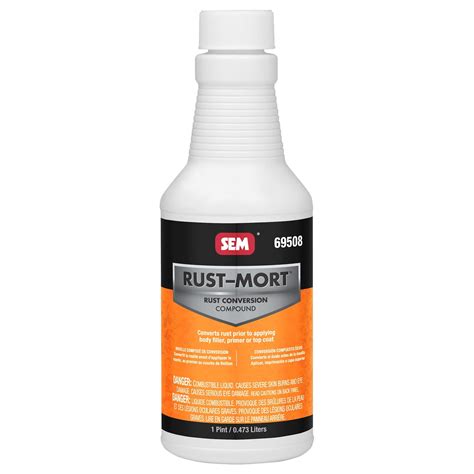 SEM Products 69508 Rust-Mort Rust Preventive Coating Black 1 pt. Each - Walmart.com