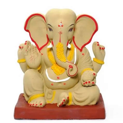 15 Inch Clay Ganesh Idol at Rs 4900/piece | Clay Ganesh Statue in ...