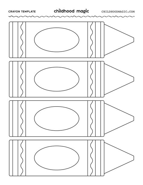 Crayon Printable Template