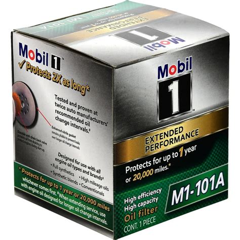 Mobil 1 Extended Performance Oil Filter, M1-101A, 1 Count - Walmart.com ...