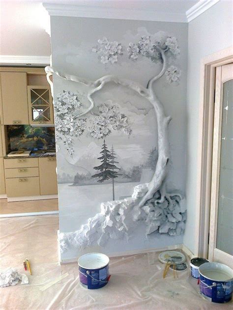 Новости | Mural, Wall design, Drywall art