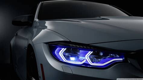 Bmw F30 Headlight Desktop Wallpaper 4K - Fuelpsib