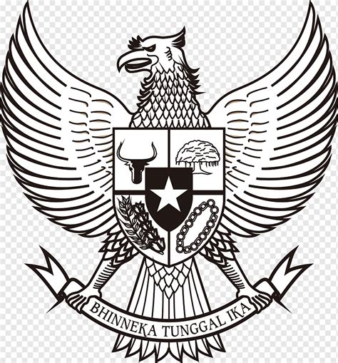 Logo Garuda Pancasila Bw Hitam Putih Background Black And White – NBKomputer