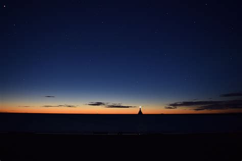 Free Images : sea, ocean, horizon, light, sunrise, sunset, star, dawn, dusk, evening, serene ...