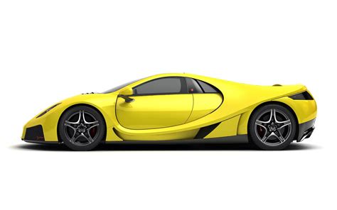 GTA Spano, Yellow Cars, Side View, White Background wallpaper | cars ...