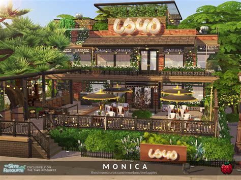 The Sims Resource - Monica restaurant - no cc