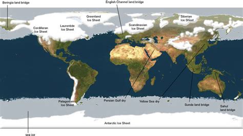 Historical maps : the last Ice Age : Planetary Visions Limited