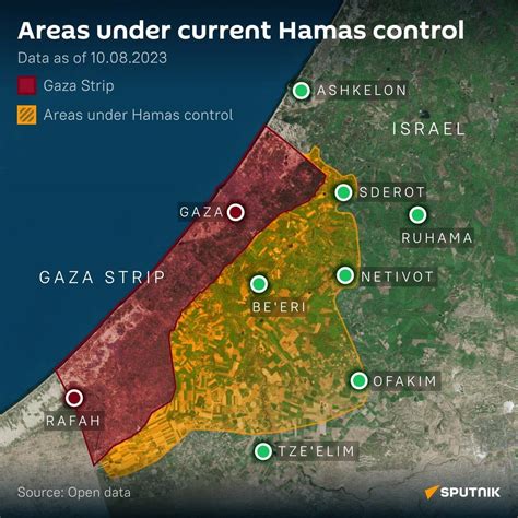 Hamas area of operations, map by Sputnik – methylated.net