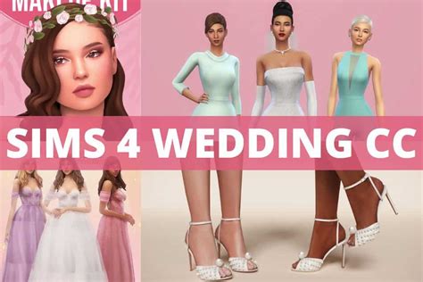 55+ Beautiful Sims 4 Wedding CC (& Wedding Mods) - We Want Mods