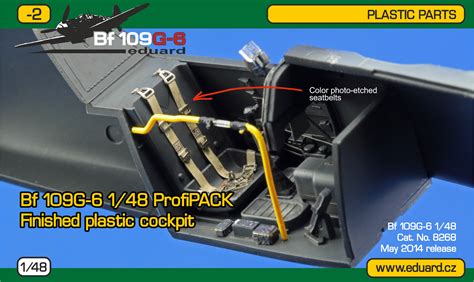 Eduard 1/48 Bf 109 G-6 General Info (Finished Plastic Cockpit) (-2 A ...