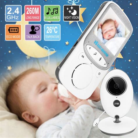 Digital Wireless Baby Monitor Night Vision 3.5 Inch LCD Audio Video Security Camera [A582953PB ...