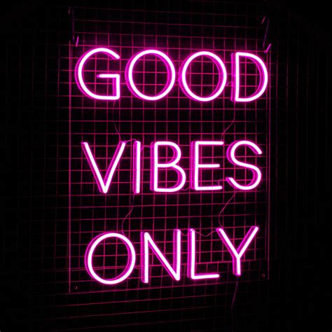 'good Vibes Only' Neon Sign By Marvellous Neon | notonthehighstreet.com