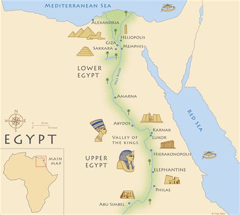 Map of Ancient Egypt (Illustration) - World History Encyclopedia