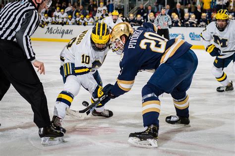 Big 10 Hockey: Notre Dame Beats Michigan to Sweep Series - One Foot Down