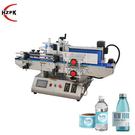 Tabletop Round Bottle Labeling Machine for Sticker Label Plastic Bottle - Automatic Labeling ...