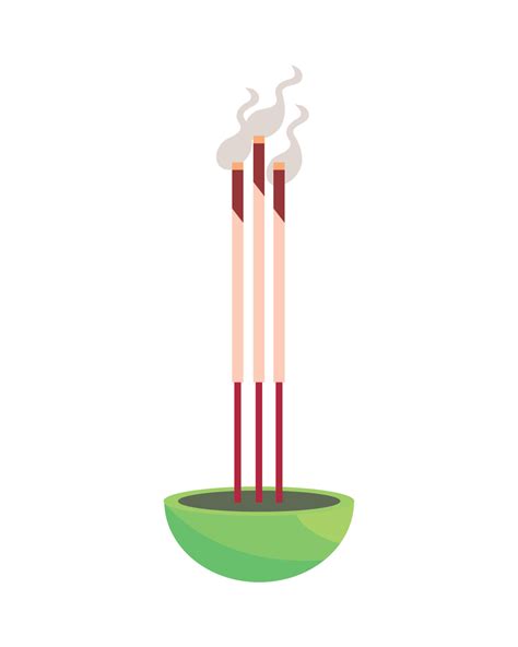 burning incense sticks 11483585 Vector Art at Vecteezy